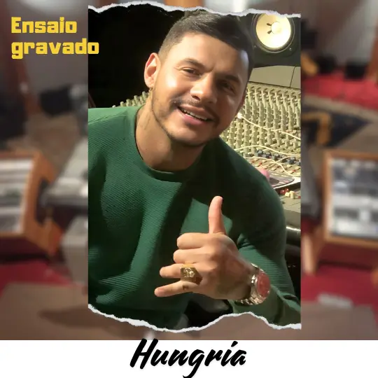 hungria hip hop no estúdio de gravação em Brasília