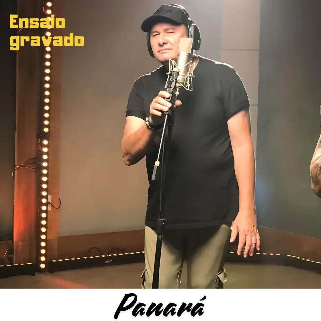 paraná no estúdio de gravação em Brasília